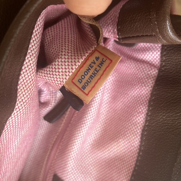 Dooney & Bourke Brown Leather Structured Tote - Picture 6 of 13